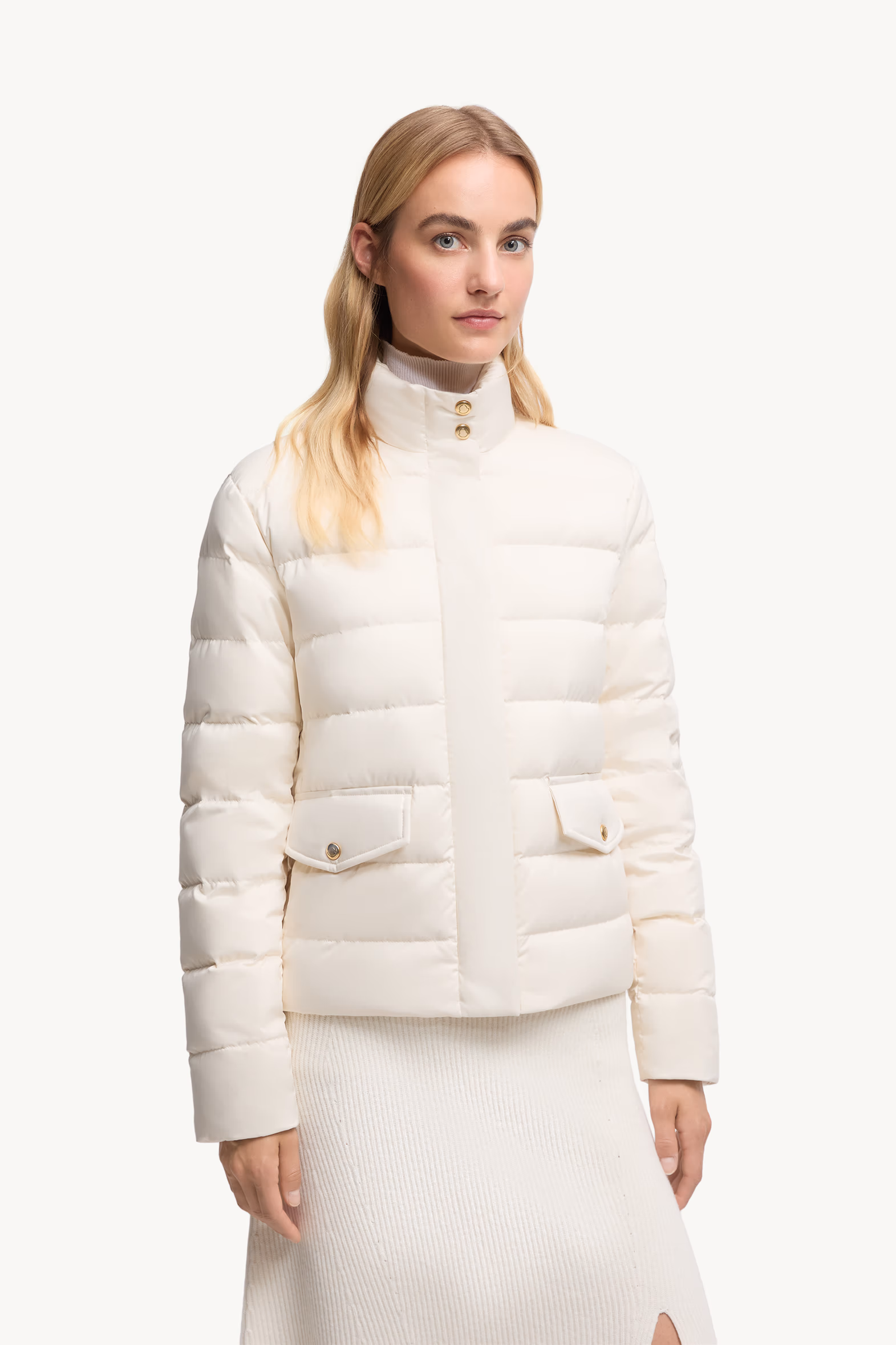 Doudoune courte Bessettes Femmes Blanc Ivoire Moncler 3